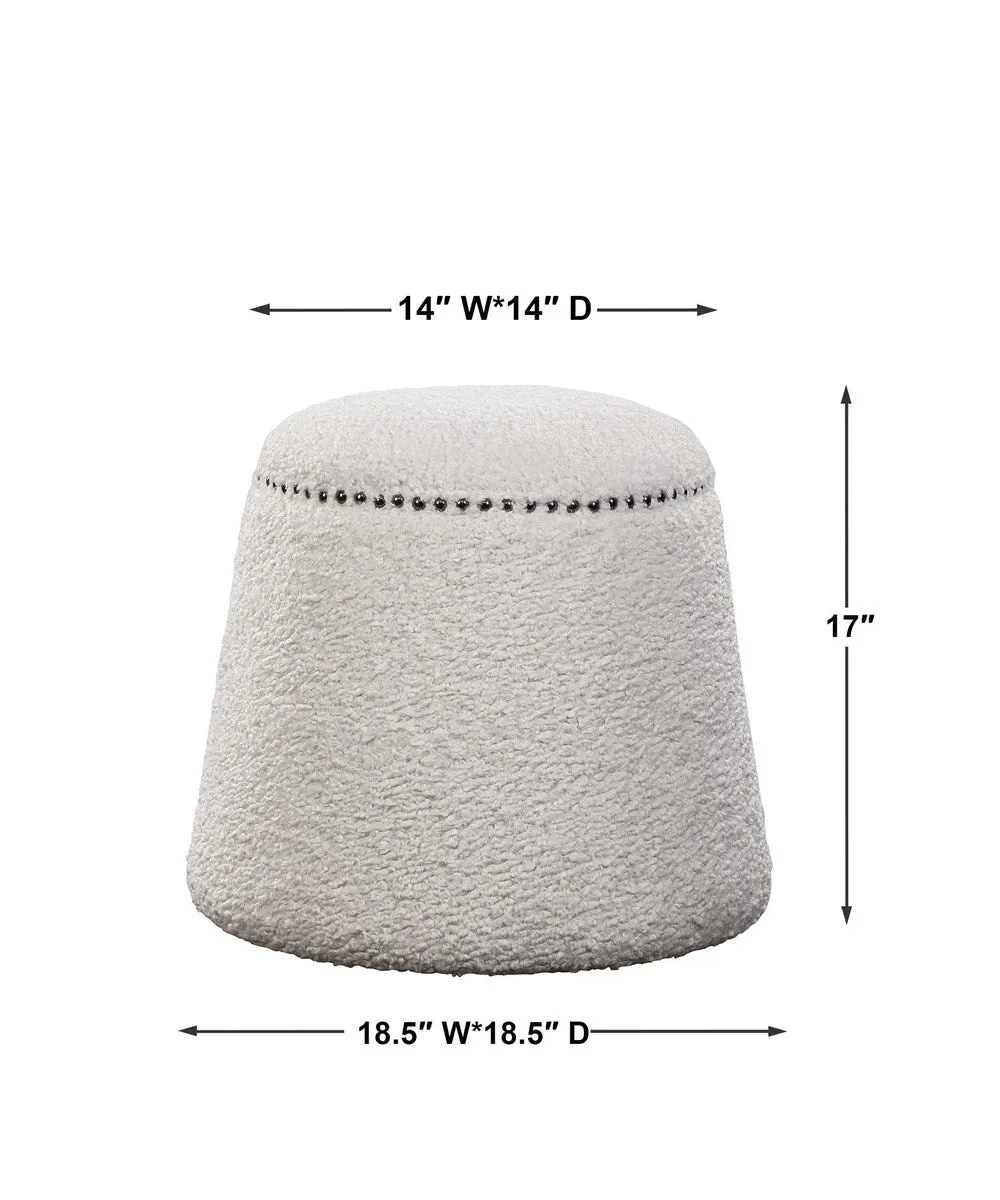 Gumdrop White Ottoman