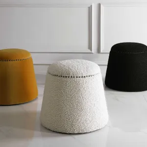 Gumdrop White Ottoman