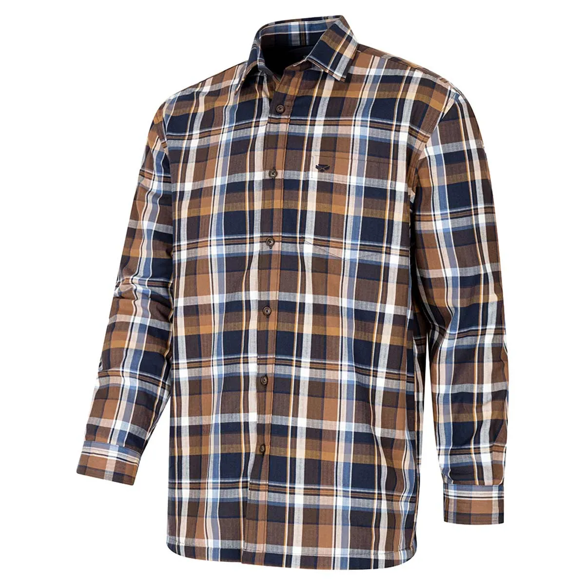 Hoggs of Fife Arran Micro-Fleece Lined Cotton Checked Shirt