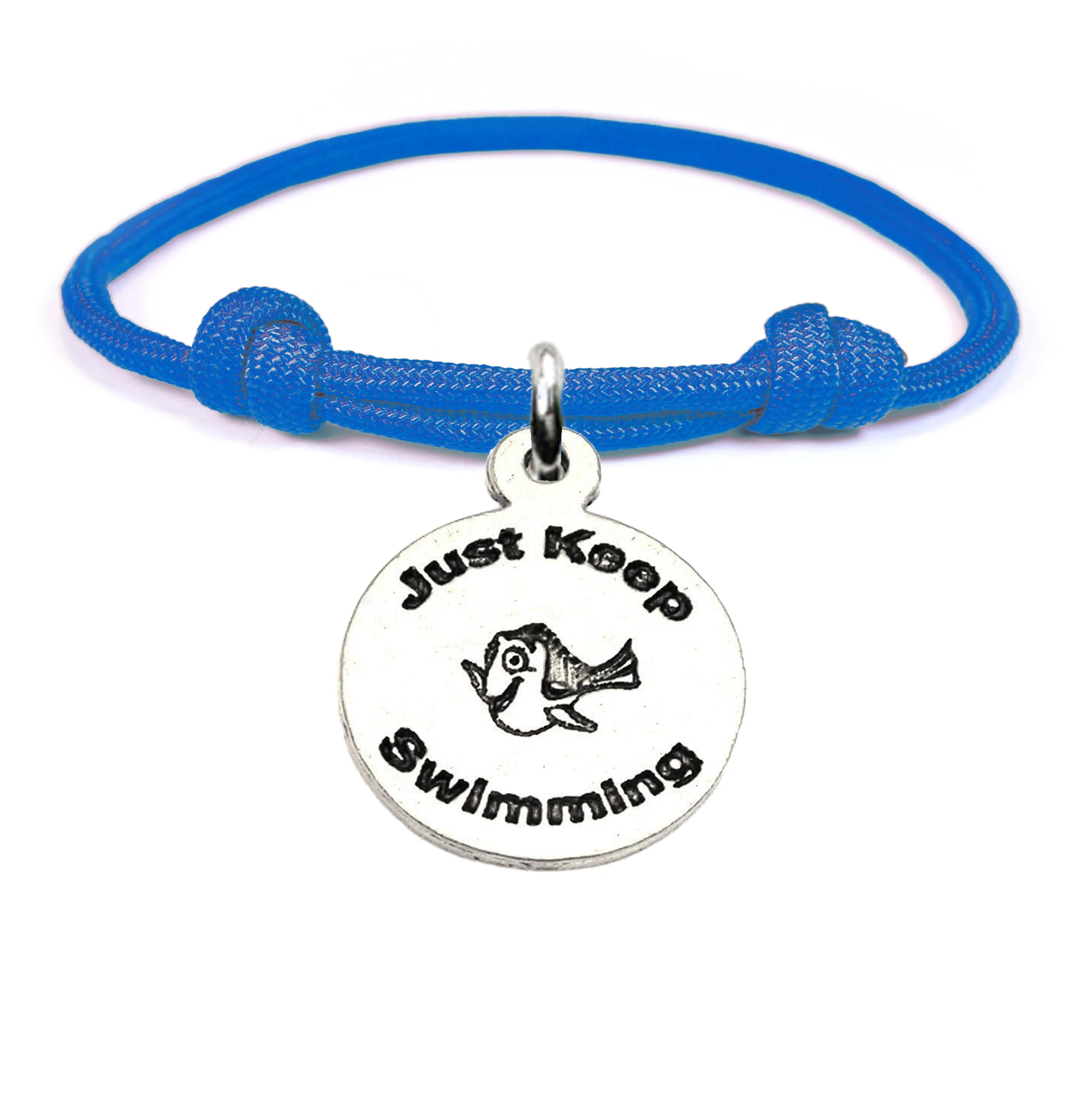 Just Keep Swimming Adjustable Paracord Bracelet