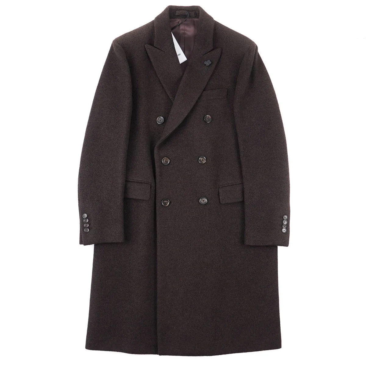 Lardini Soft Wool-Silk-Cashmere Overcoat