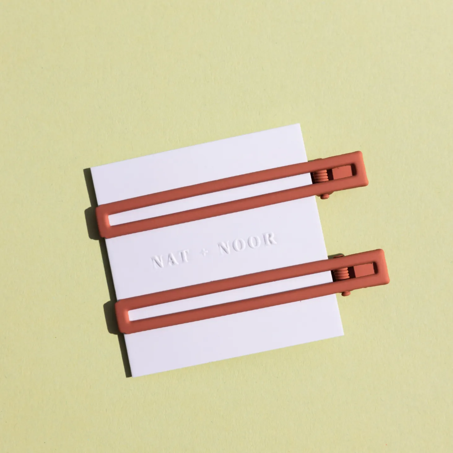 Leia Hair Clips Set - Burnt Orange