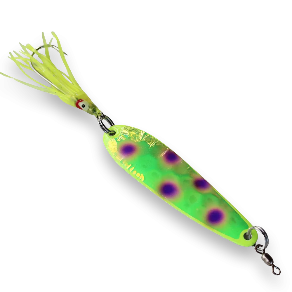 McOmies' Champion Glow Spoon with Hoochie - Wild Banana