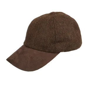 Men's Wool Blend Tweed Suede Baseball Cap