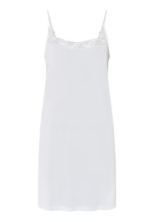 Michelle Supima Cotton Lace Trim Chemise | White 74942-101