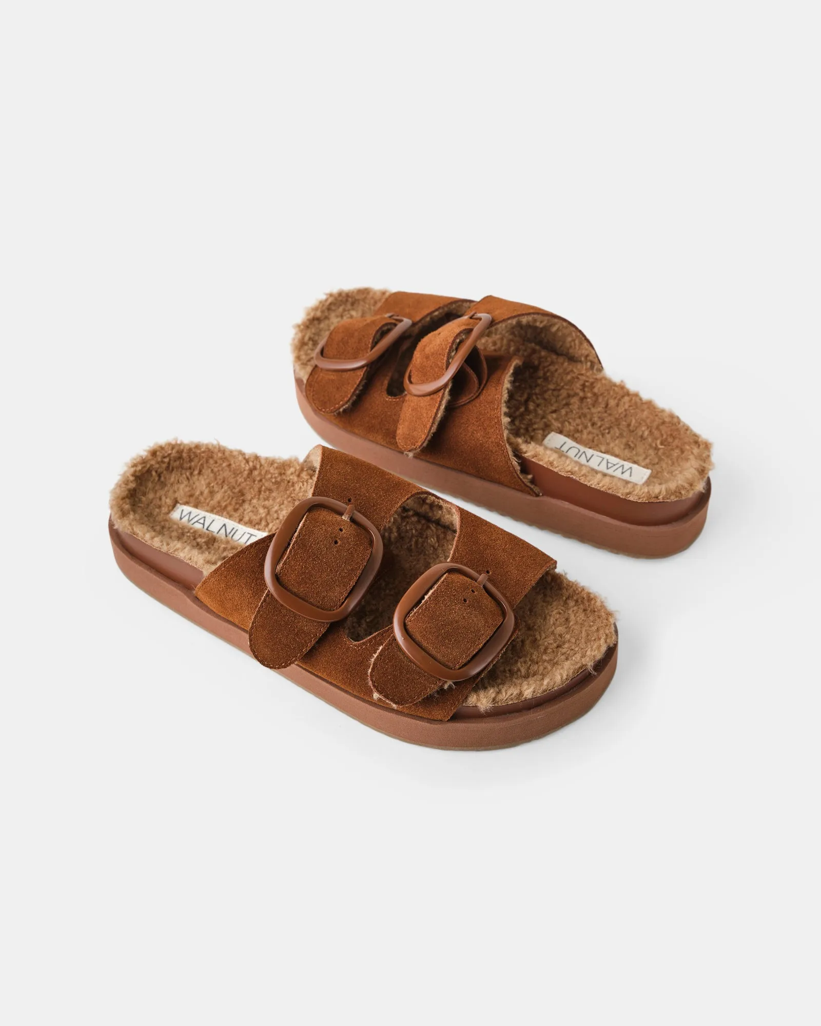 Milly Suede Slide - Chestnut