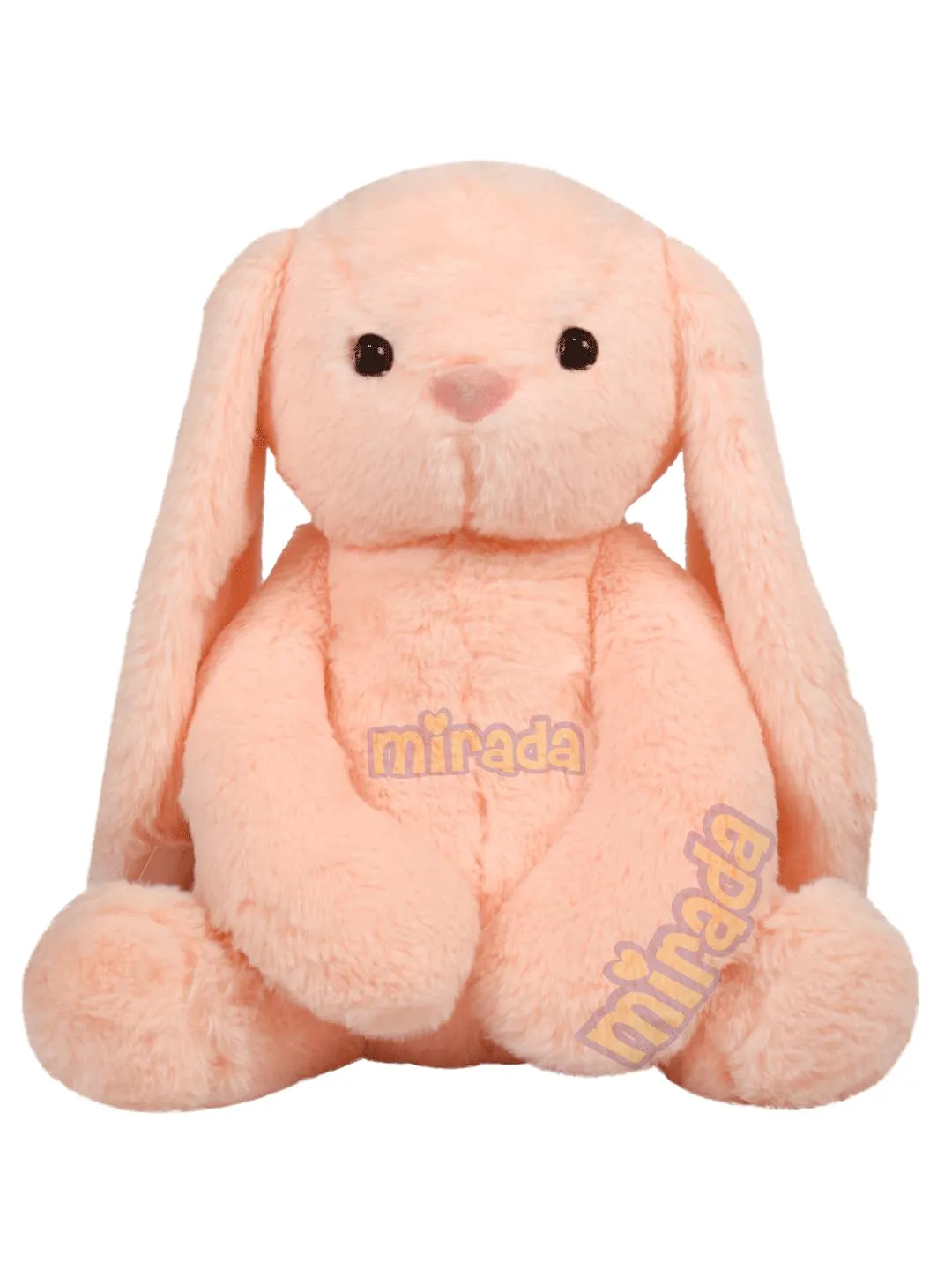 Mirada Cute Peach Bunny Soft Toy for Girls/Kids | Huggable Rabbit with Long Ears | Soft Stuffed Plush Animal | - 35cm