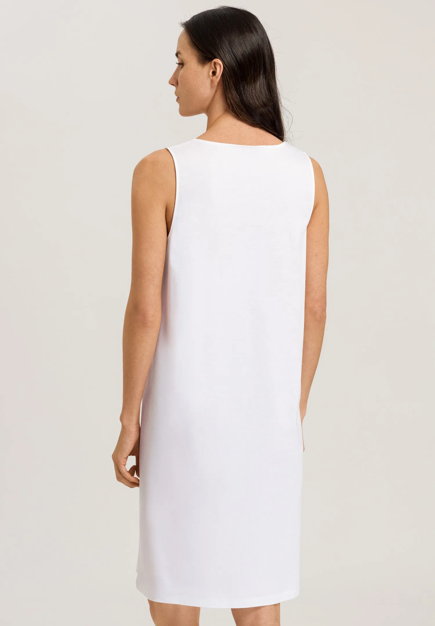 Naila Supima Cotton Tank Nightgown | White 74994-101