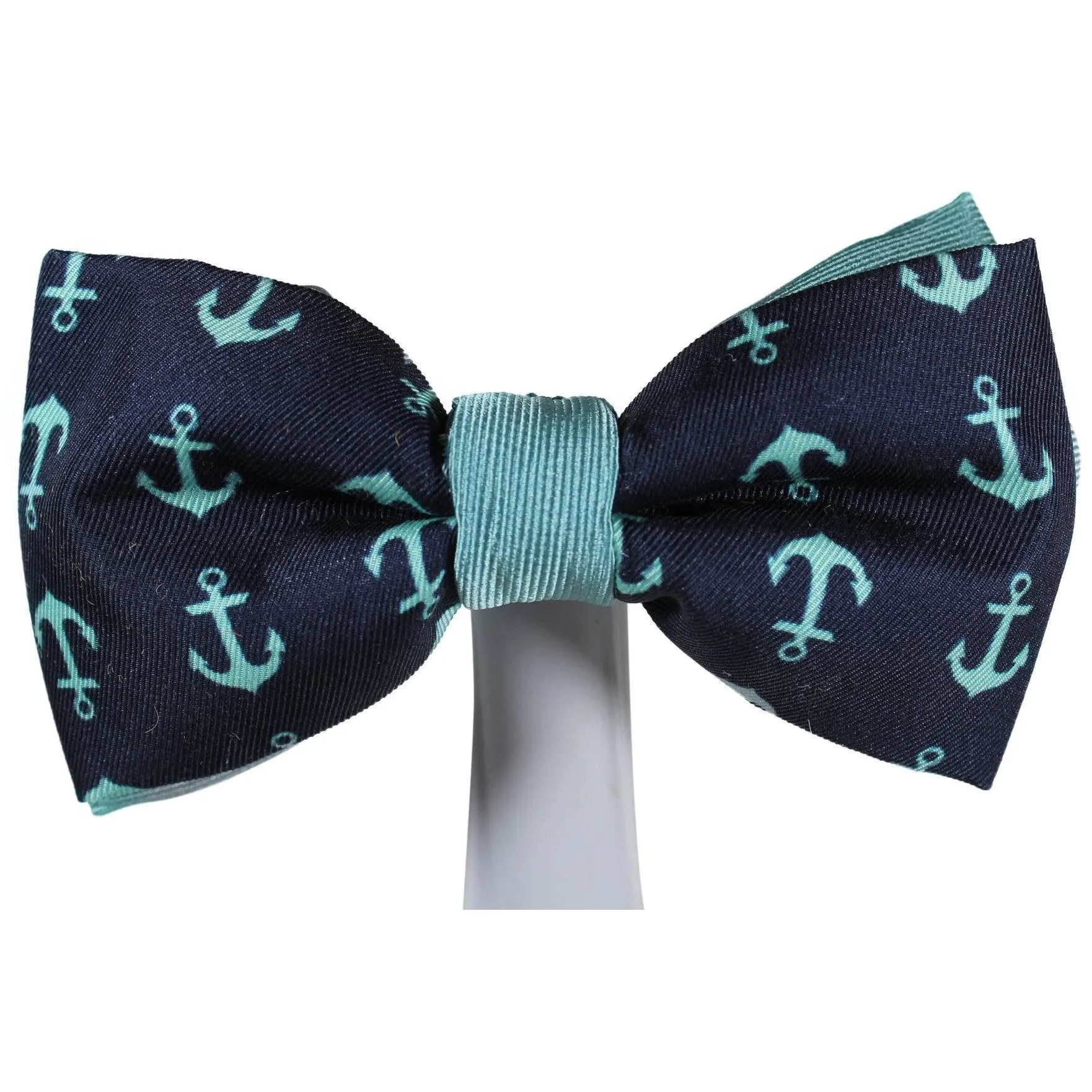 Nautical Anchors Mint Magnetic Bow Tie