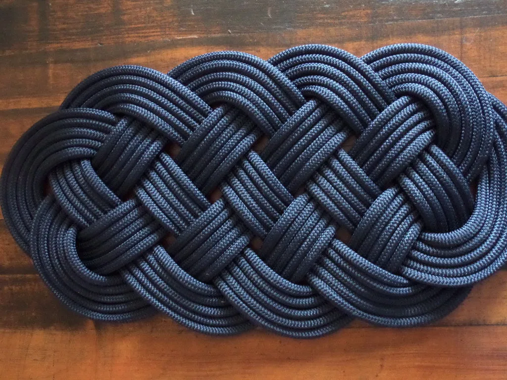 Navy Rope Rug 30 x 15