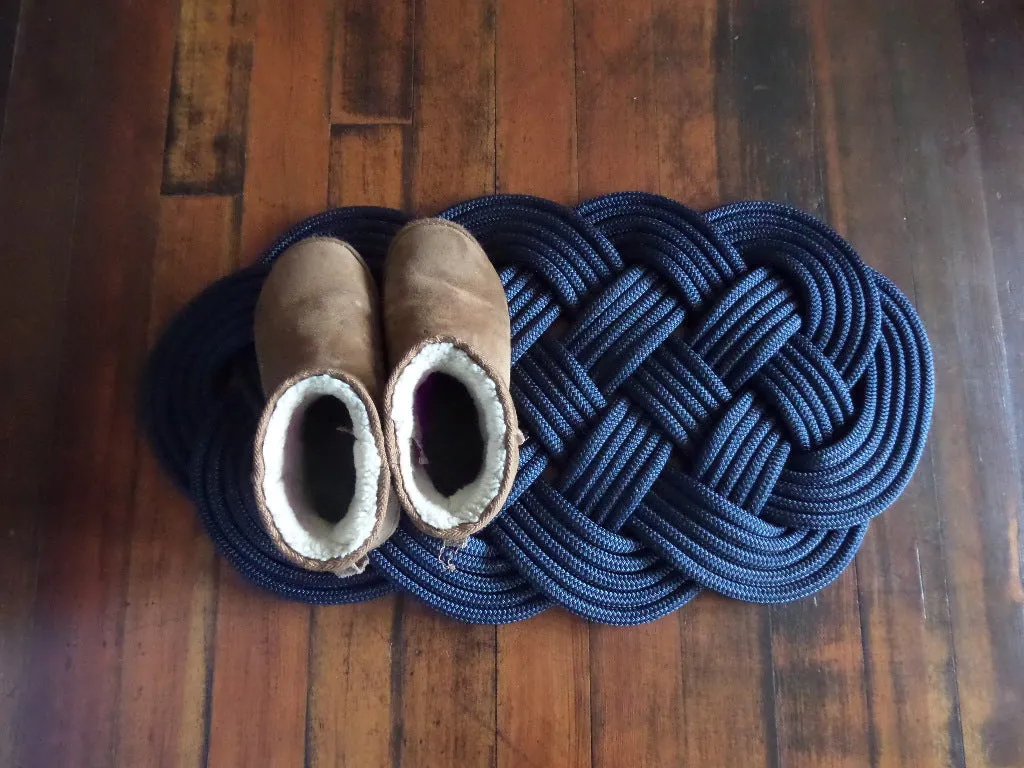 Navy Rope Rug 30 x 15