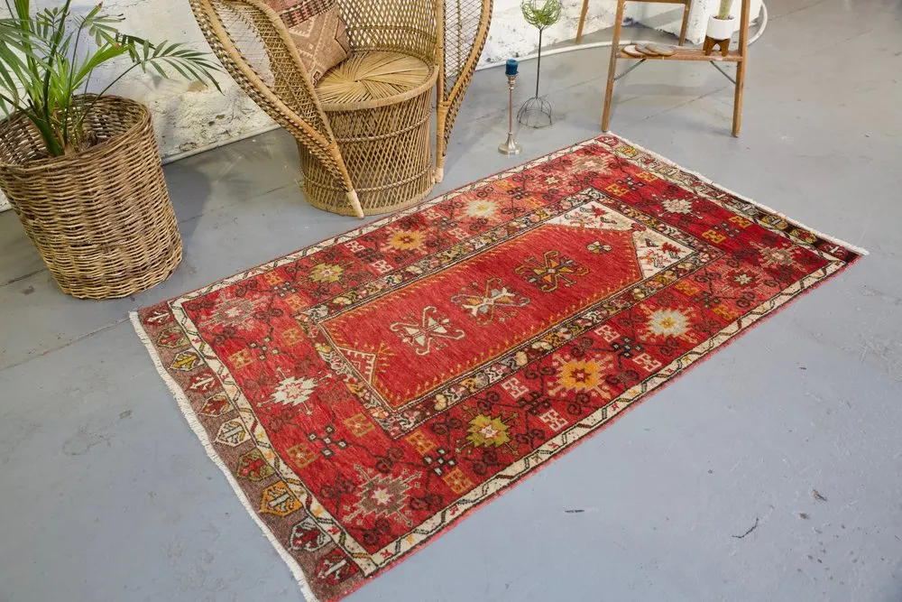 Old Konya Kecimuhsine Rug 3.8ftx6.3ft