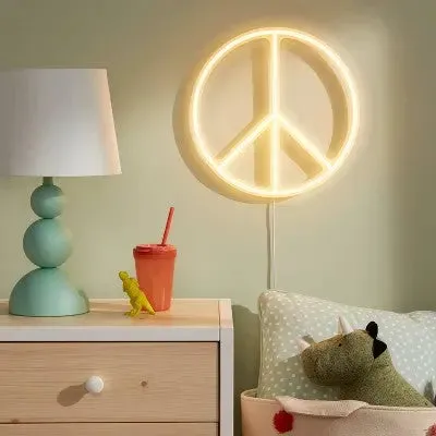 Open Box - Peace Neon Wall Decor - Pillowfort