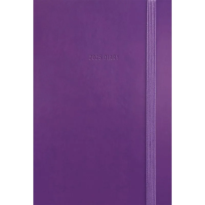 Otter House Fashion Diary Purple Soft Touch Pocket Diary 2025