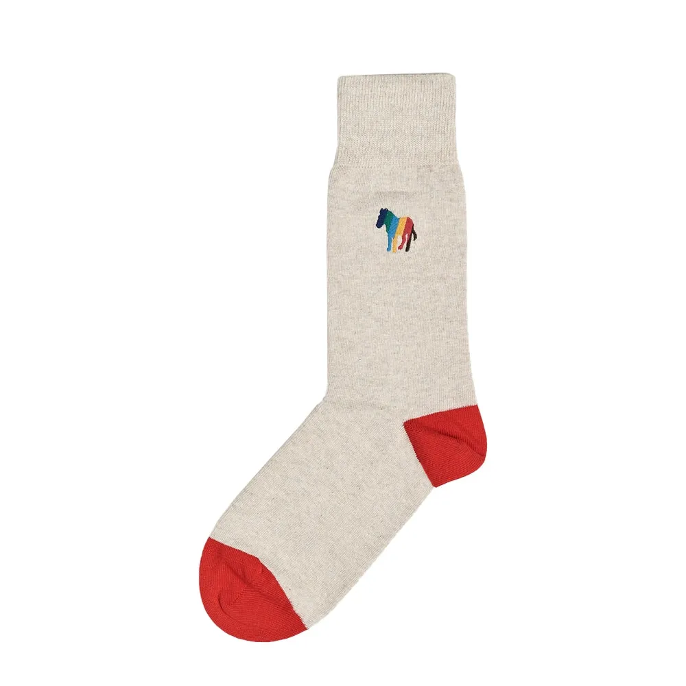 PAUL SMITH Bold Zebra Emblem Socks - Beige