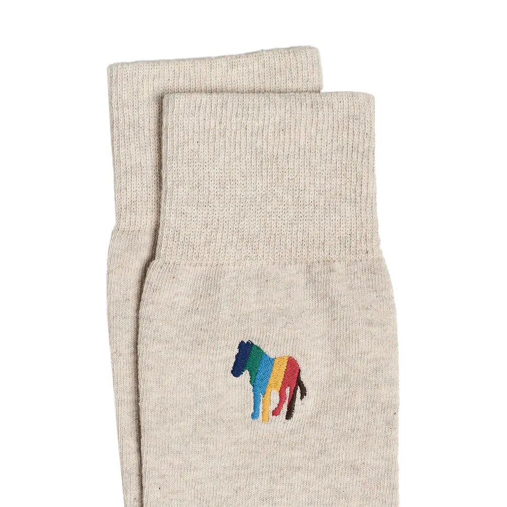 PAUL SMITH Bold Zebra Emblem Socks - Beige