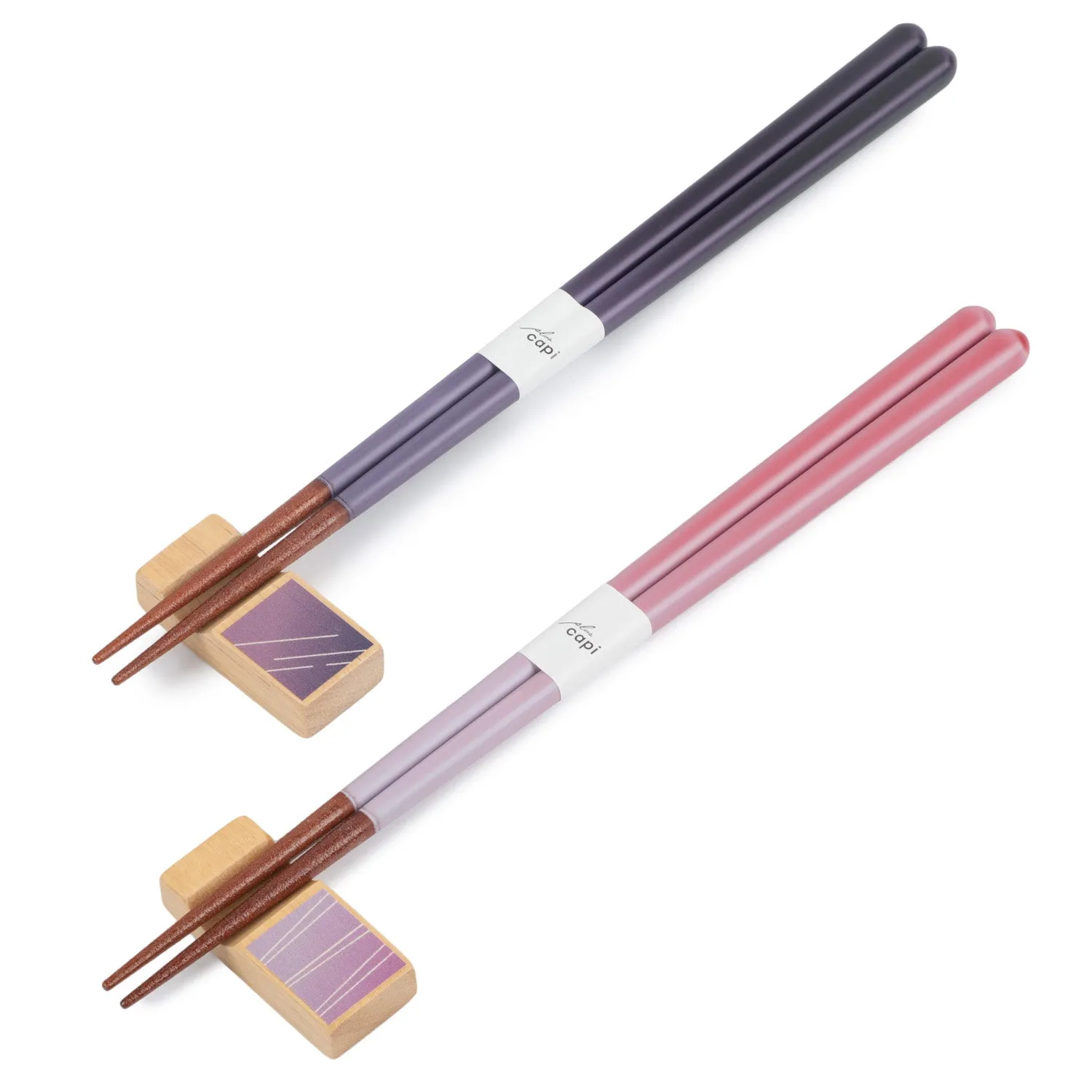 Purple and Pink Wonderful Mealtime Premium Chopstick Set