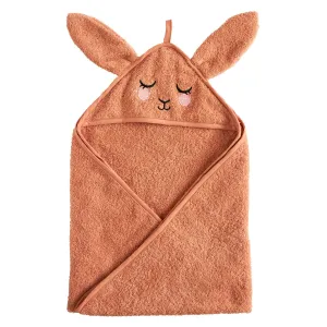 Roommate Kids Pink Organic Hooded Towel - Bunny