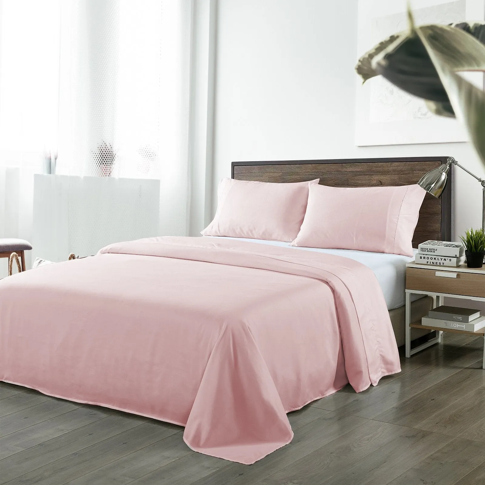 Royal Comfort Bamboo Blended Sheet & Pillowcases Set 1000TC Ultra Soft Bedding King Bubble Bath