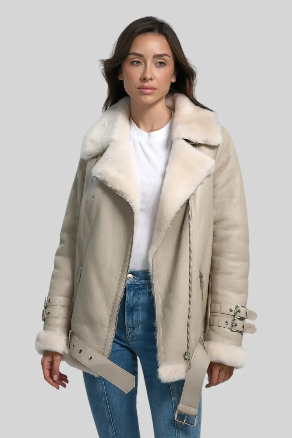 Serena Shearling B-3 Jacket