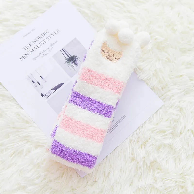 Striped Sheep Thigh Highs