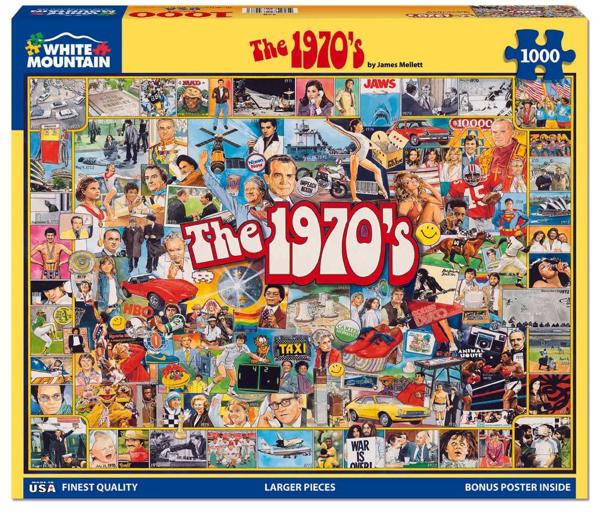 The 1970's (478pz) - 1000 Piece Jigsaw Puzzle