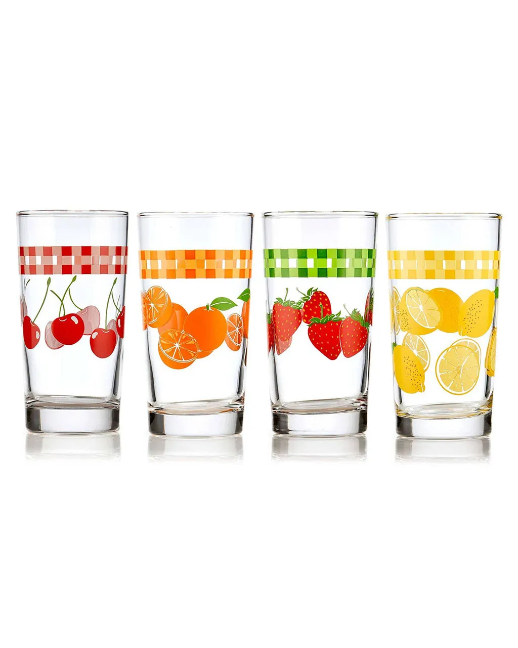 Vintage Juice Glasses - Set of 4