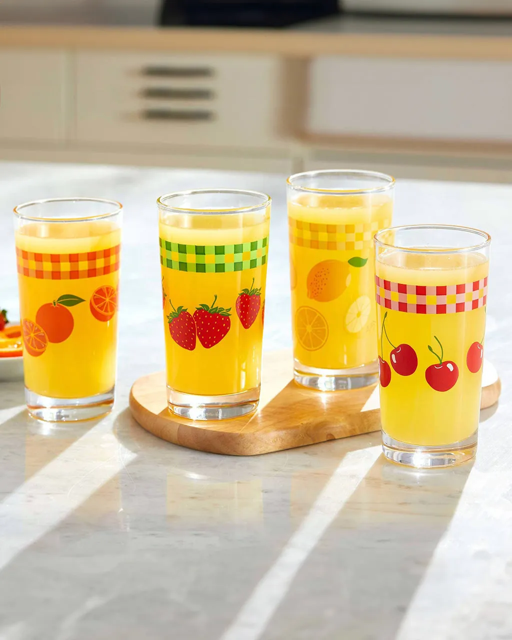 Vintage Juice Glasses - Set of 4