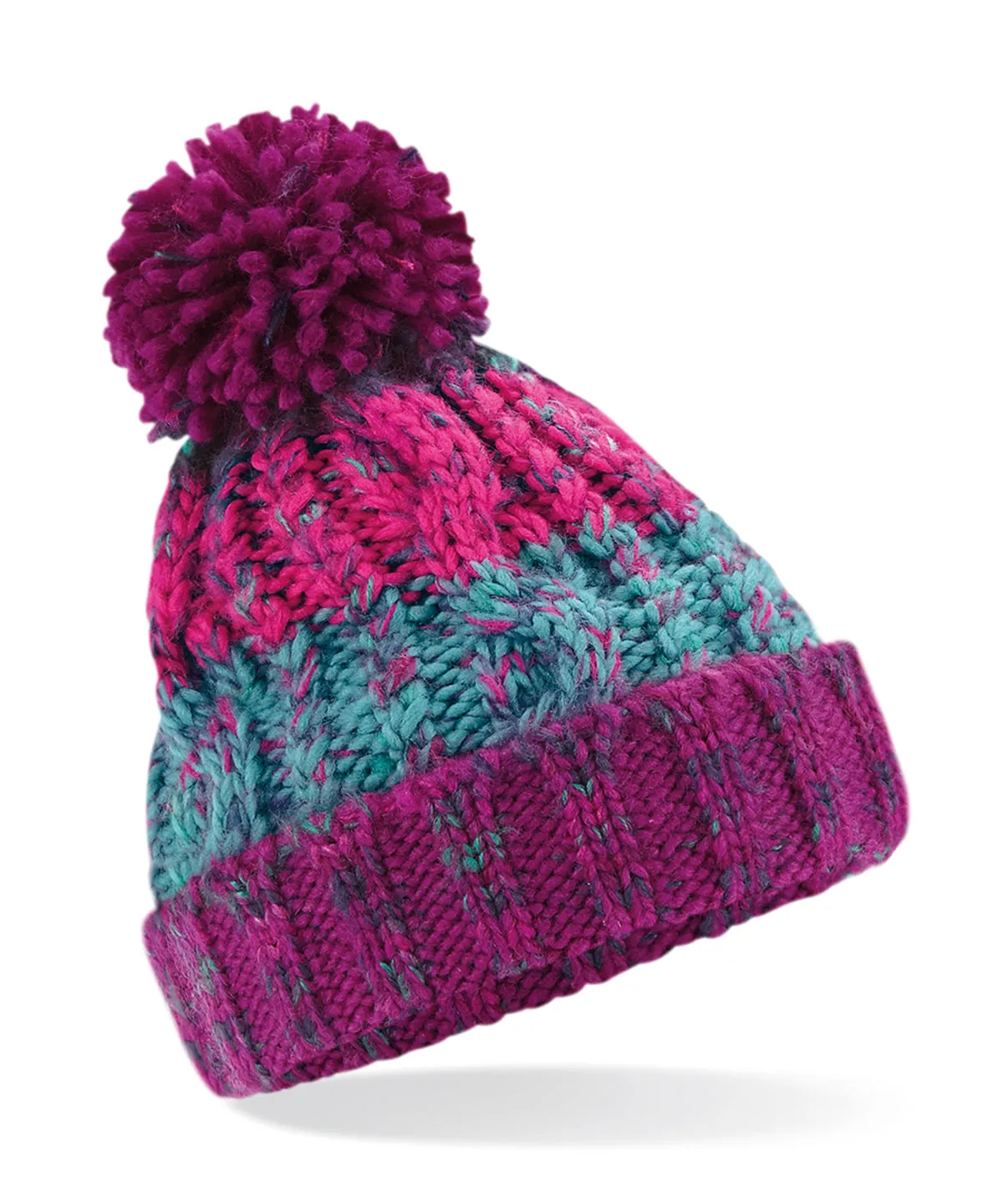 Winter Berries - Junior corkscrew pom pom beanie