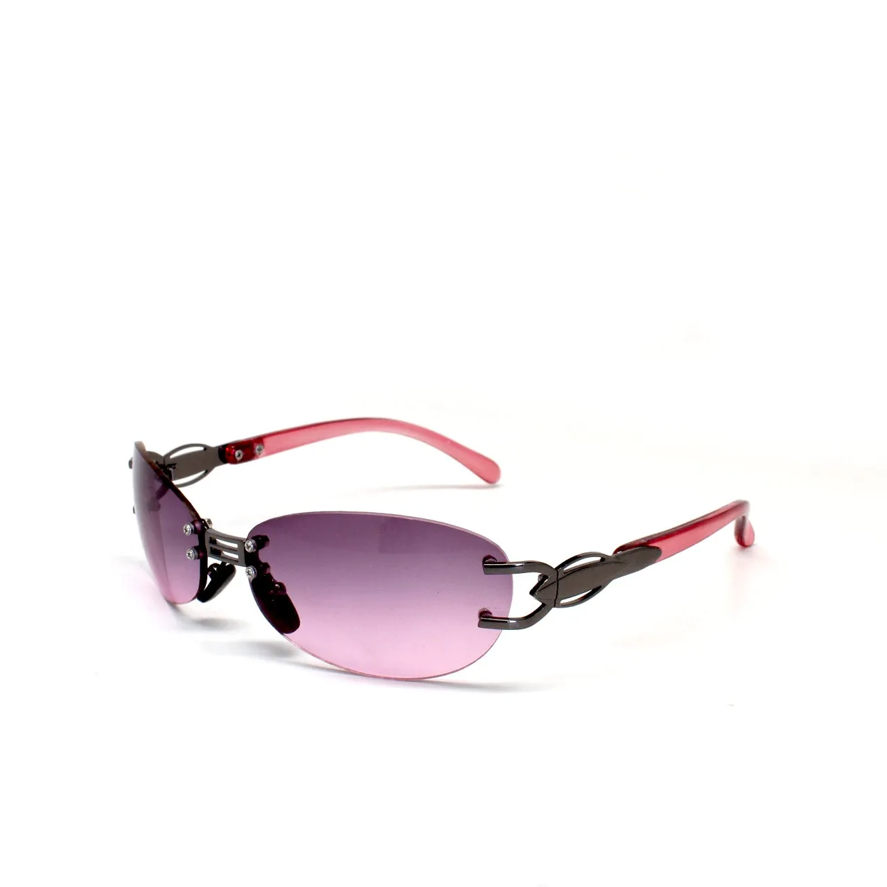 X-Static 1996 Rimless Two Tone Style Sunglasses - Purple